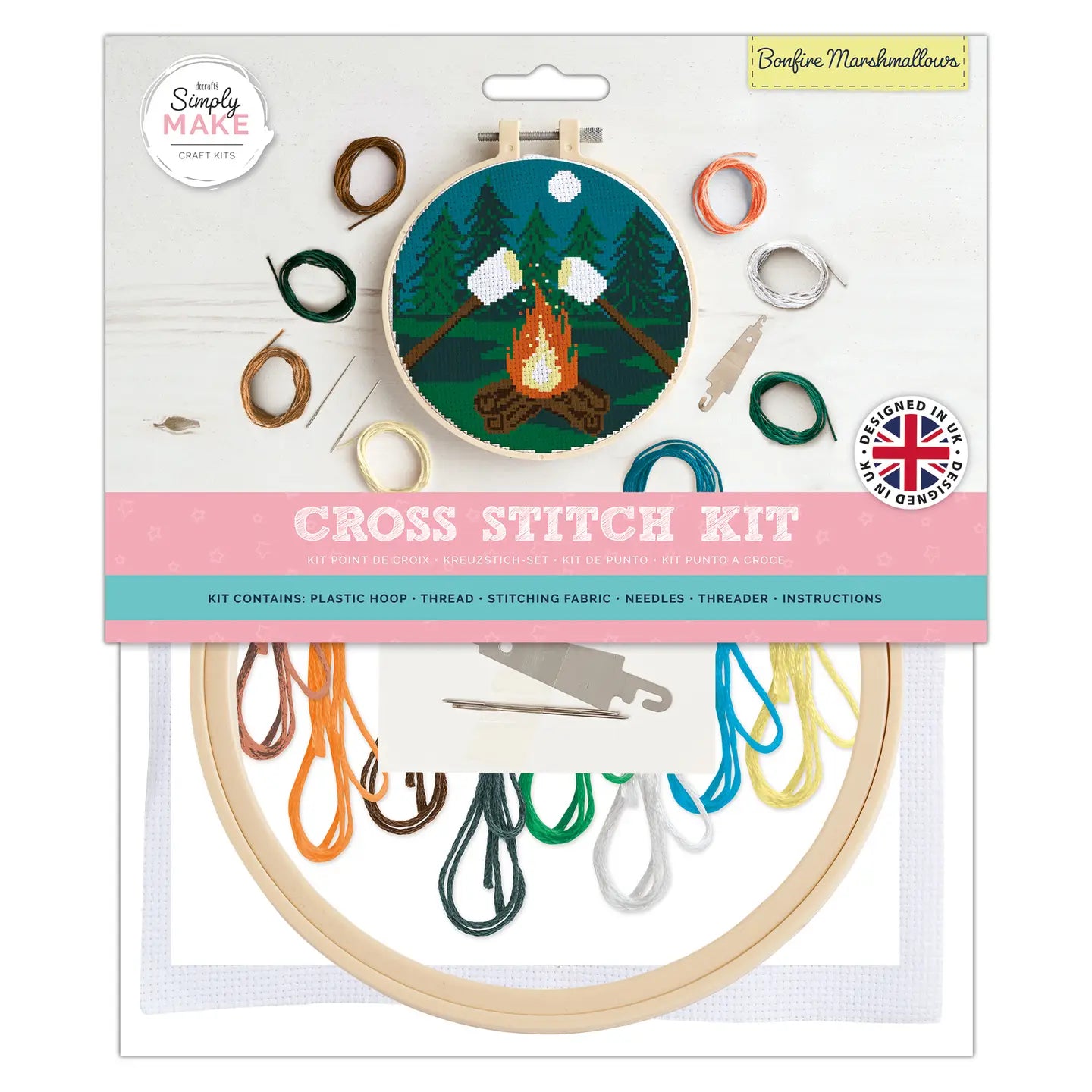 Bonfire Marshmallows Cross Stitch Kit