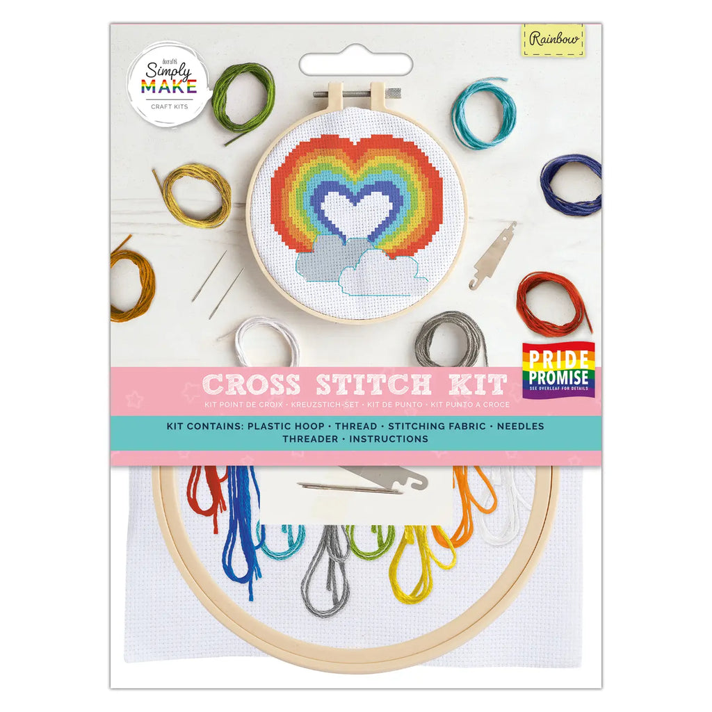 Rainbow Cross Stitch Kit