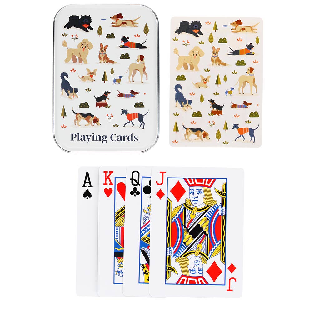 Playing cards in a tin - Dog Park