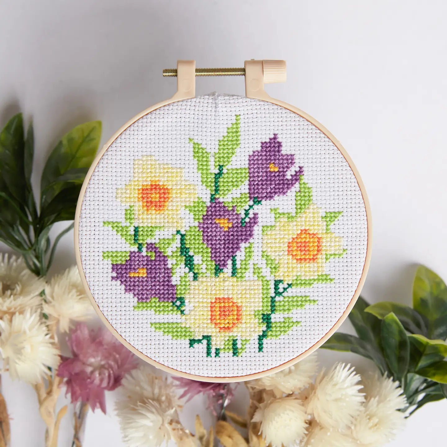 Daffodils and Crocus Cross Stitch Kit