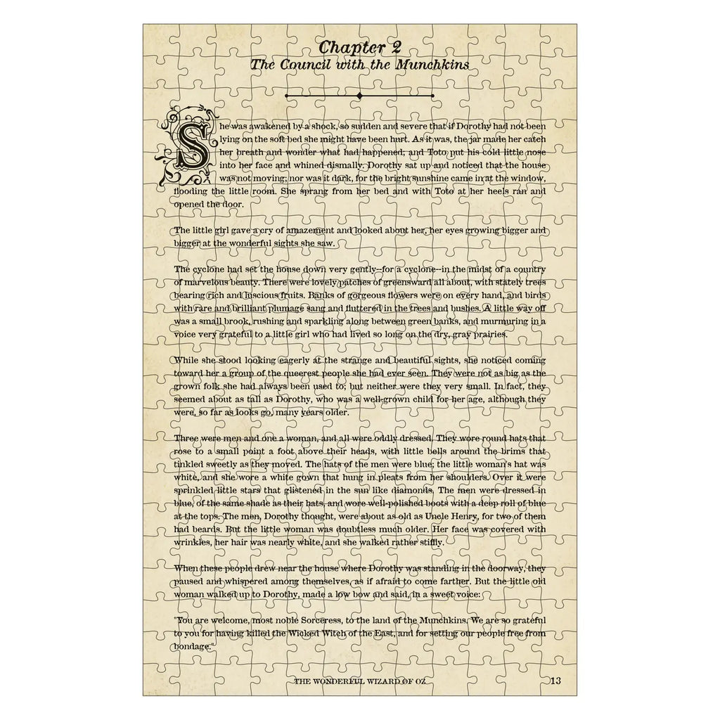 Wizard of Oz double sided Jigsaw Puzzle