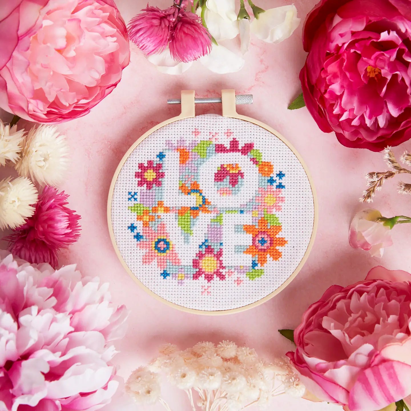 Love Flowers Cross Stitch Kit