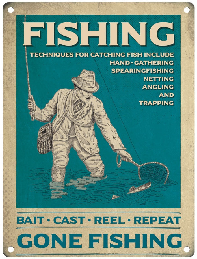 Fishing sign, gone fishing