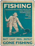 Fishing sign, gone fishing