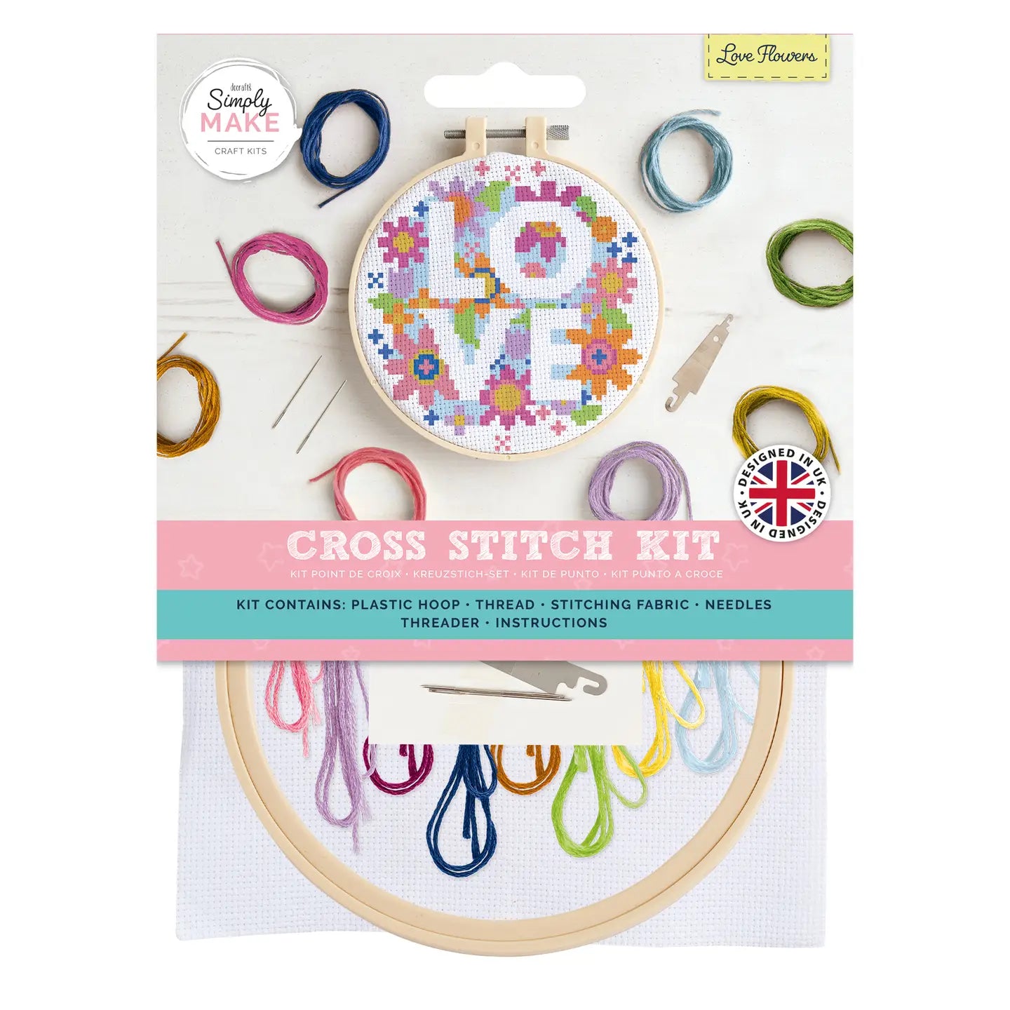 Love Flowers Cross Stitch Kit